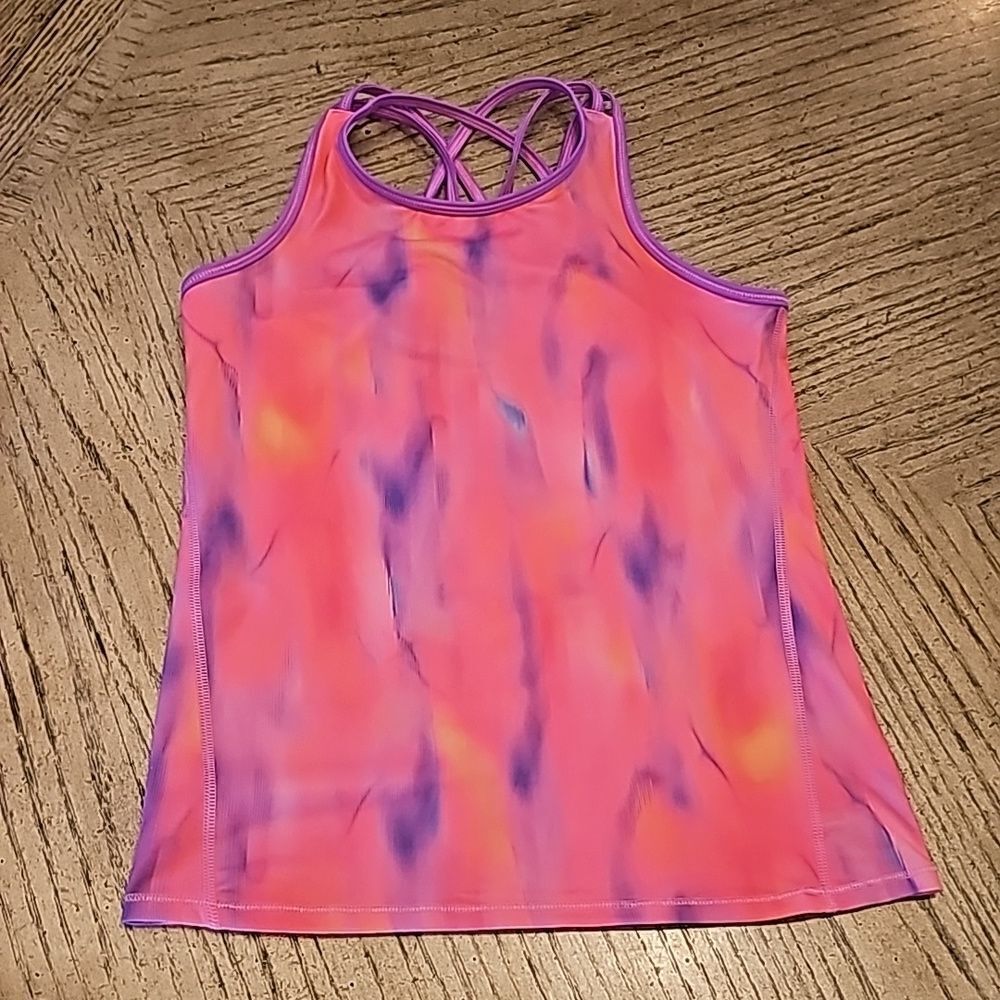 Tie Dye tank top size L 10/12 all in motion
